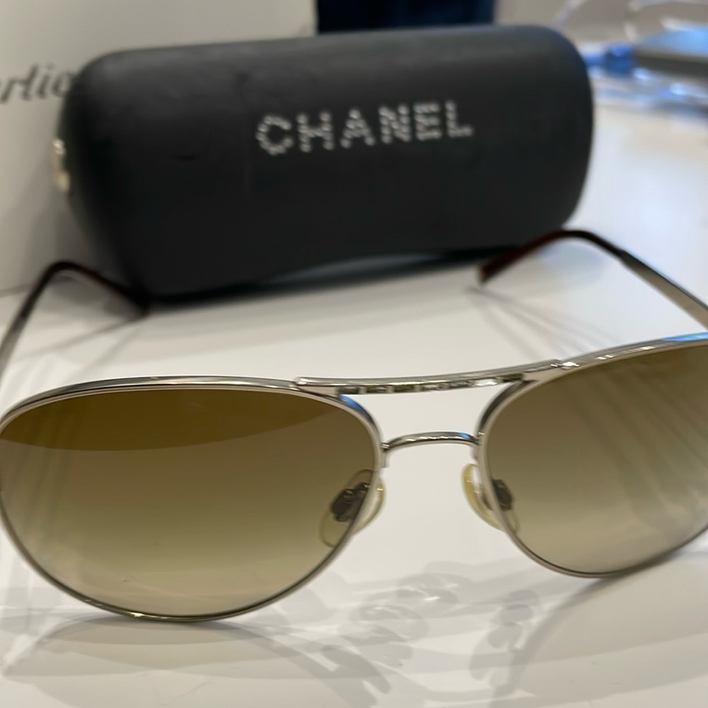 Chanel aviator sunglasses